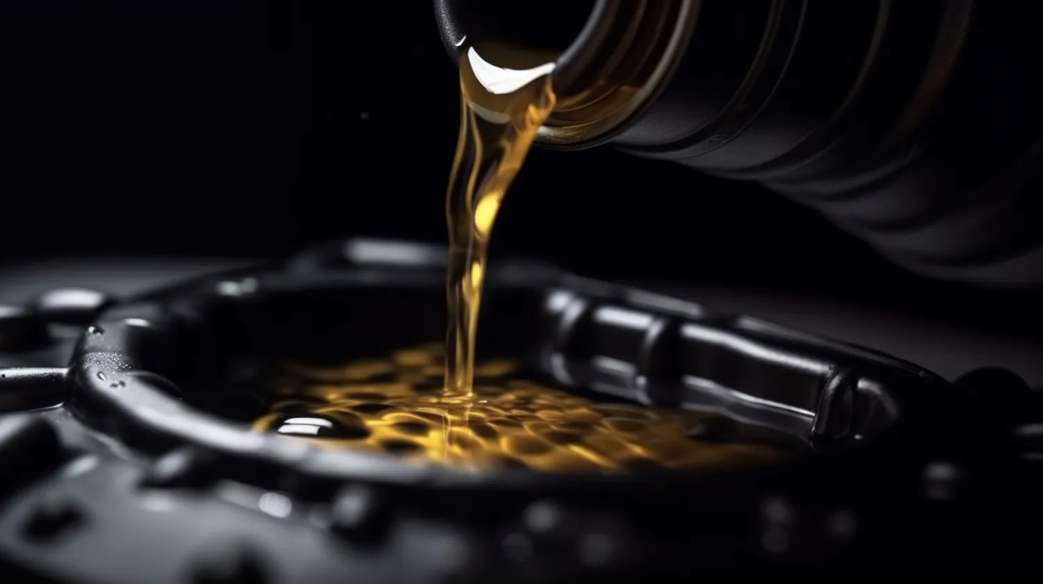 Vertido de aceite lubricante industrial